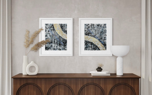 Midnight Stroll-Diptych