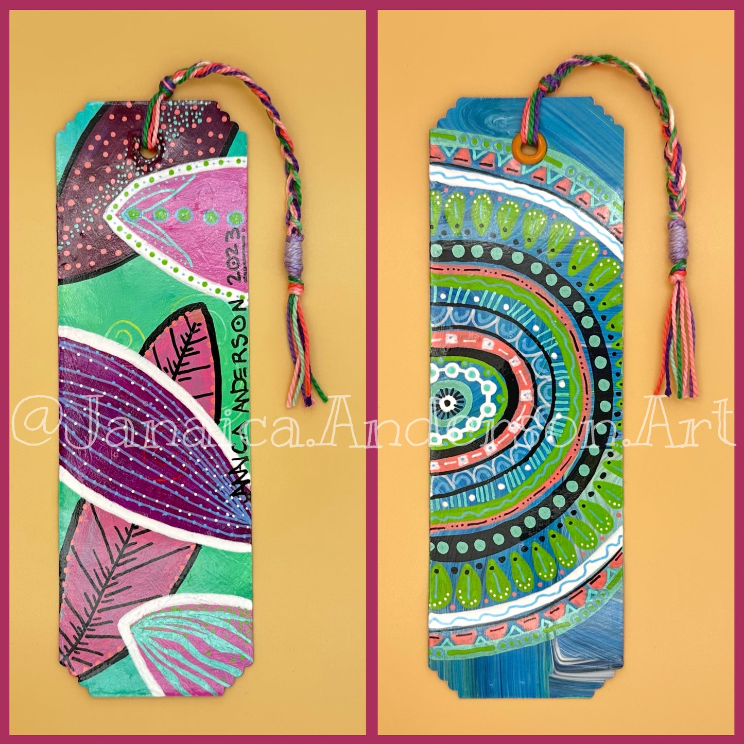 Abstract 2-Sided Bookmark No.50