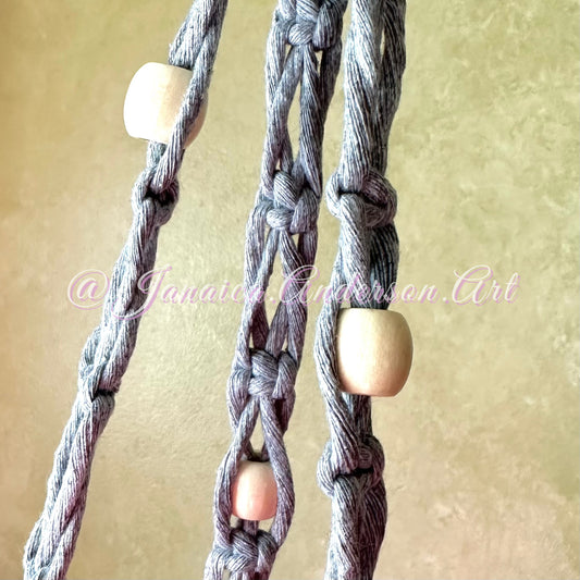 Macramé Plant Hanger LONG-Sm.32