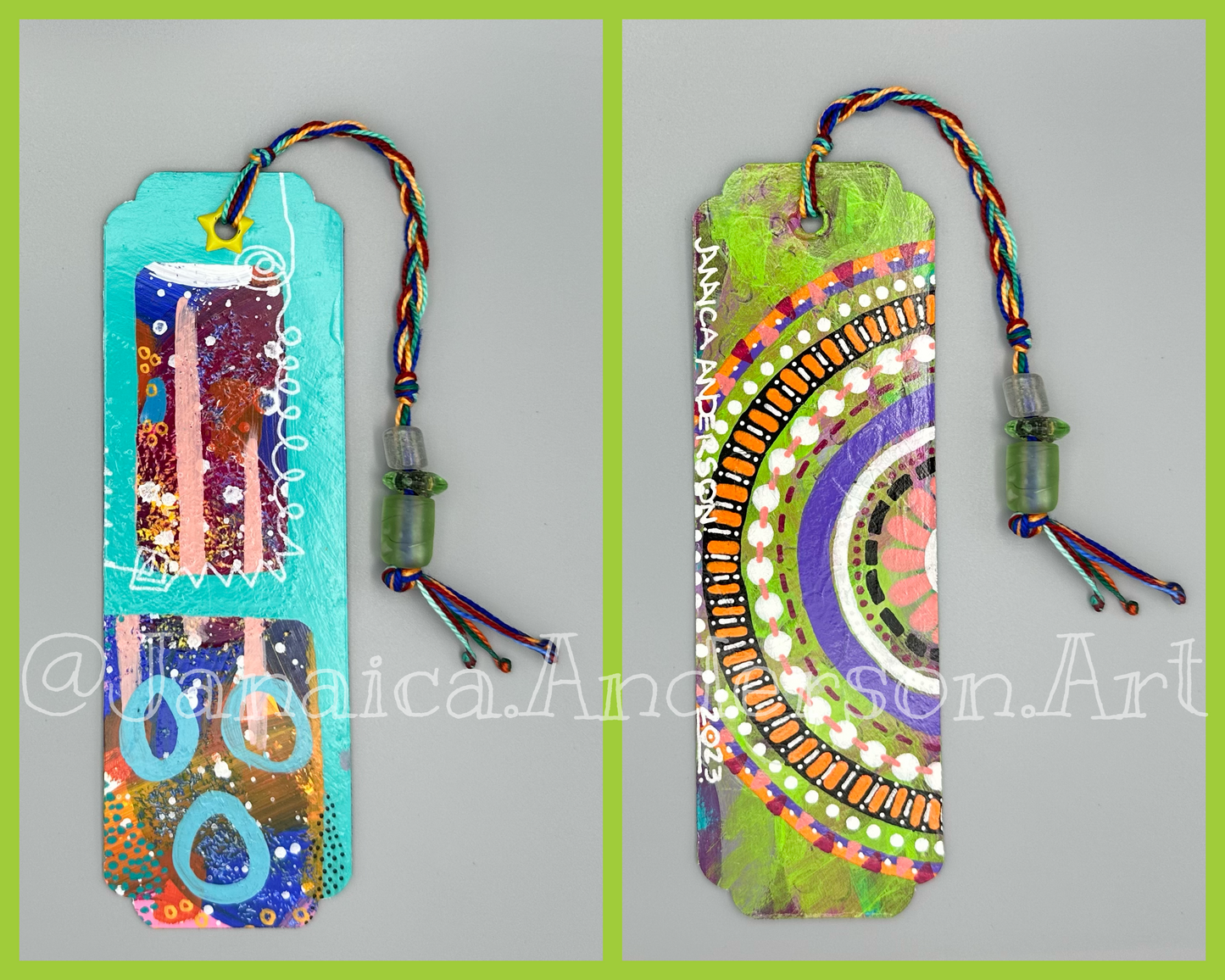 Abstract 2-Sided Bookmark No.51
