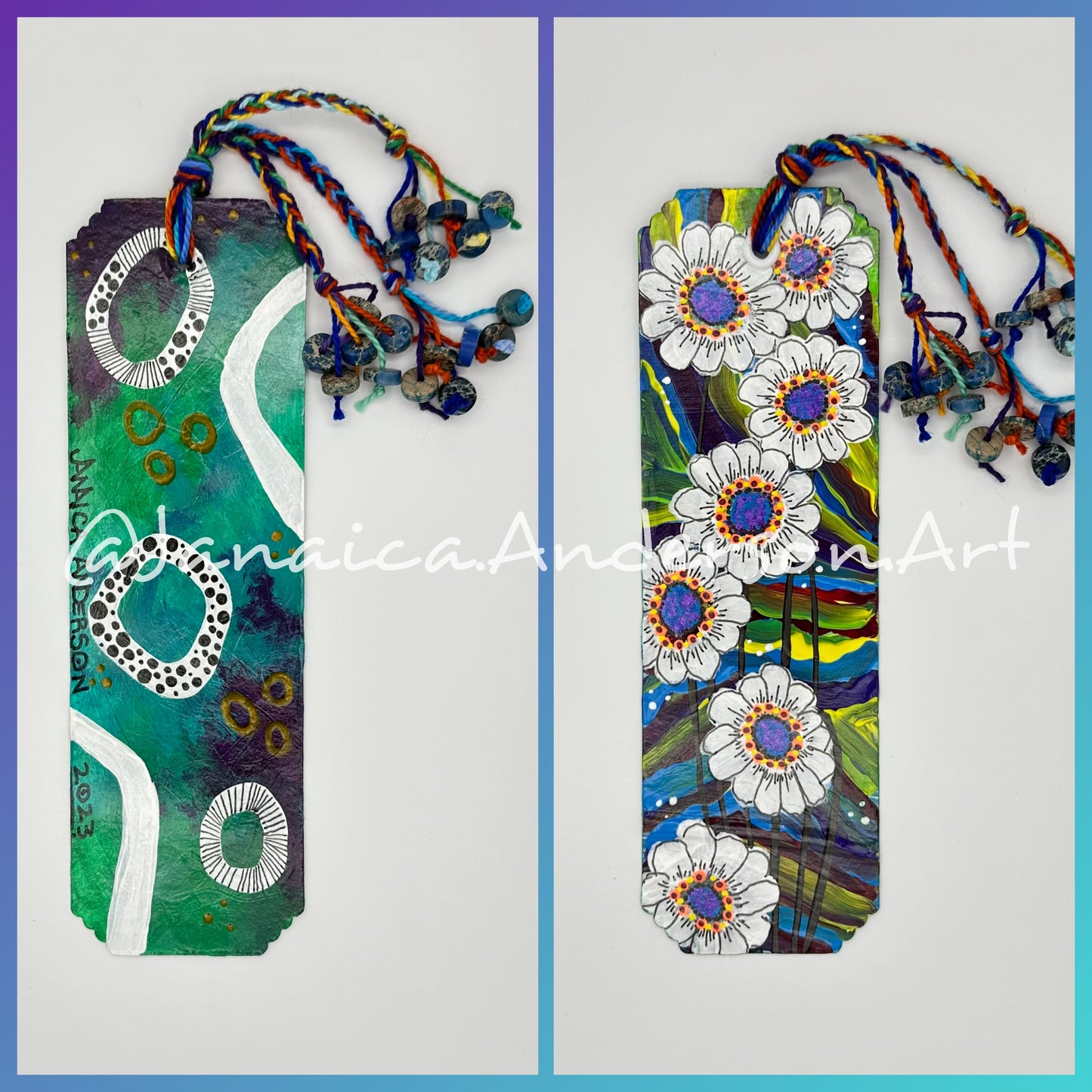 Abstract 2-Sided Bookmark No.54