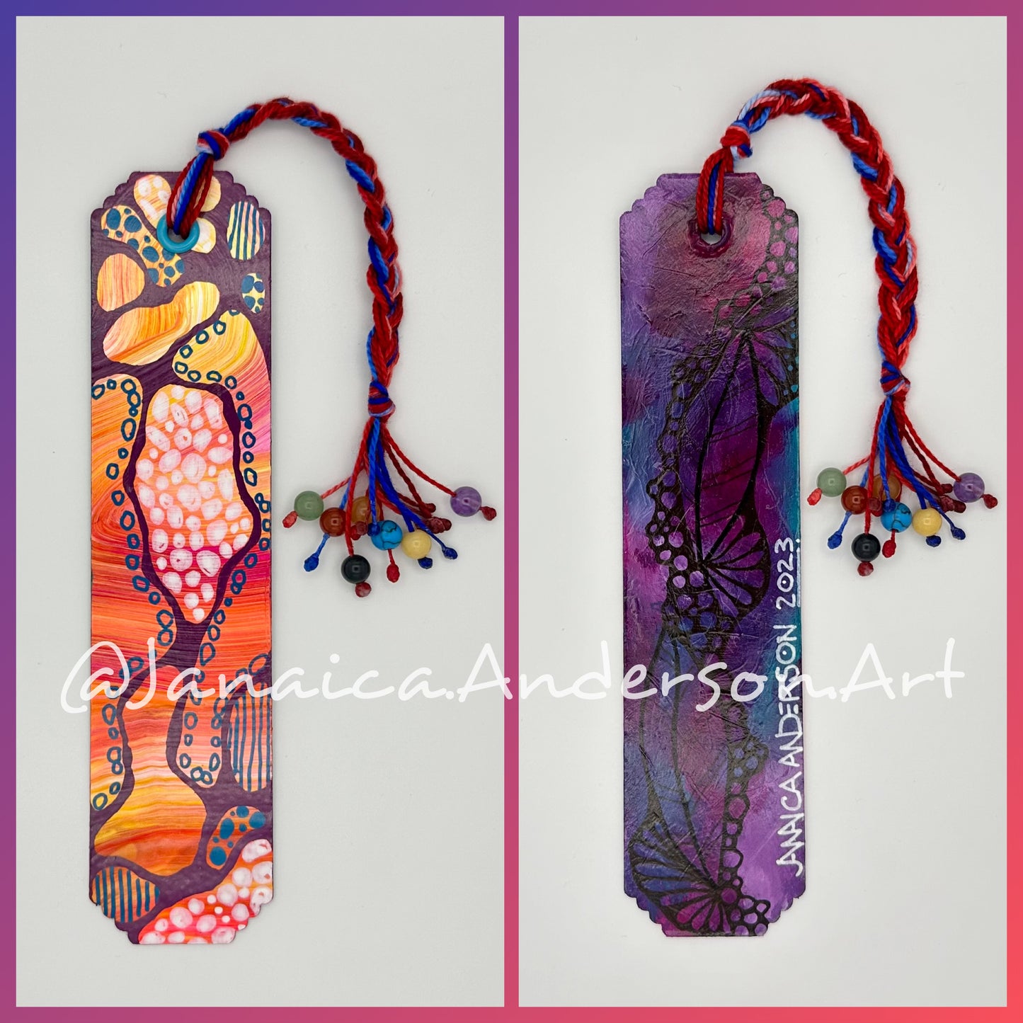 Abstract 2-Sided Bookmark No.55
