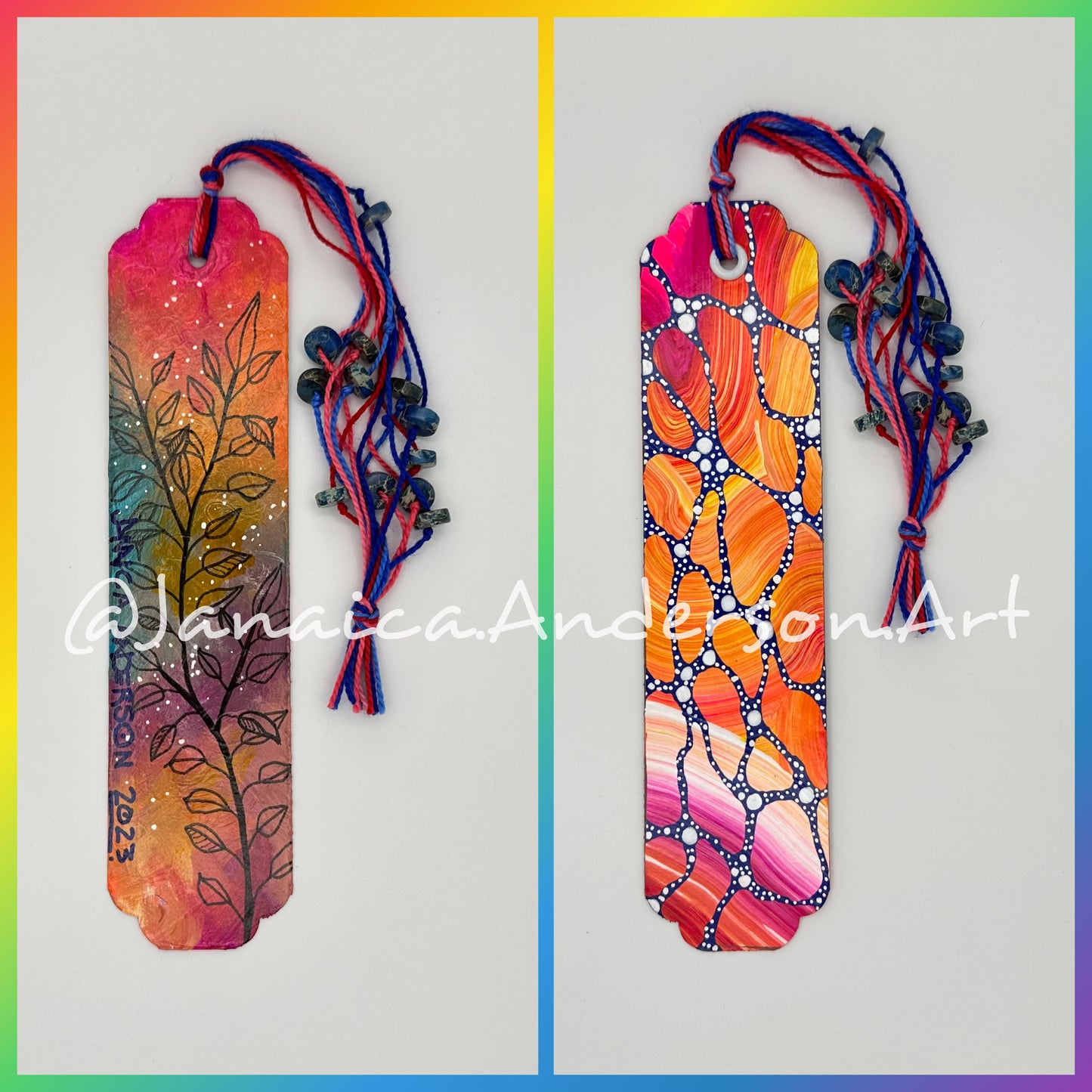 Abstract 2-Sided Bookmark No.58