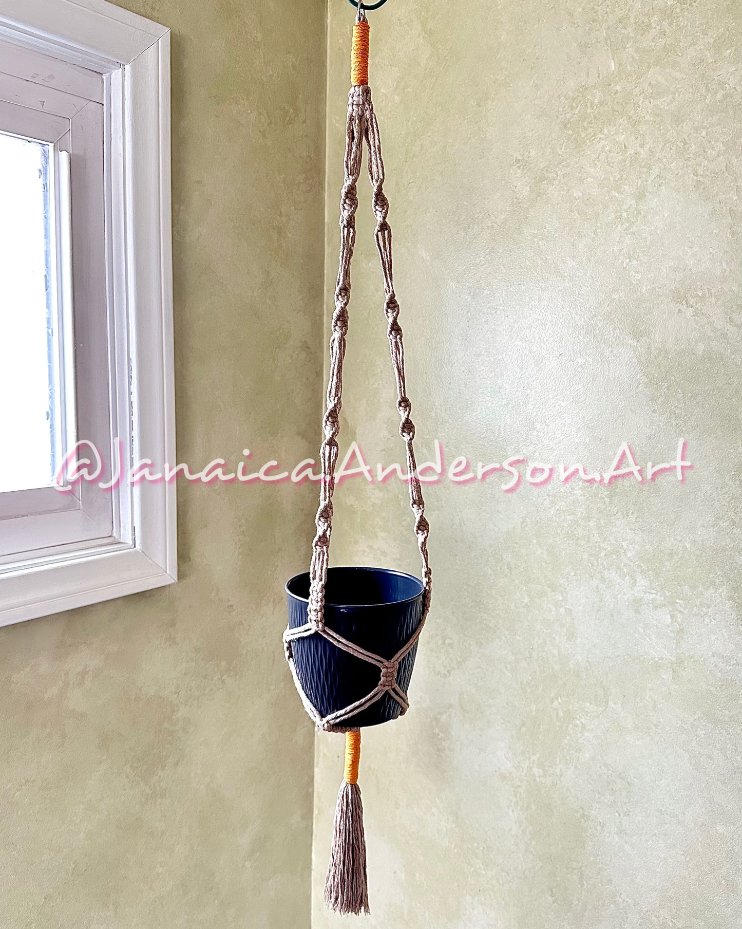 Macramé Plant Hanger LONG-Sm.13