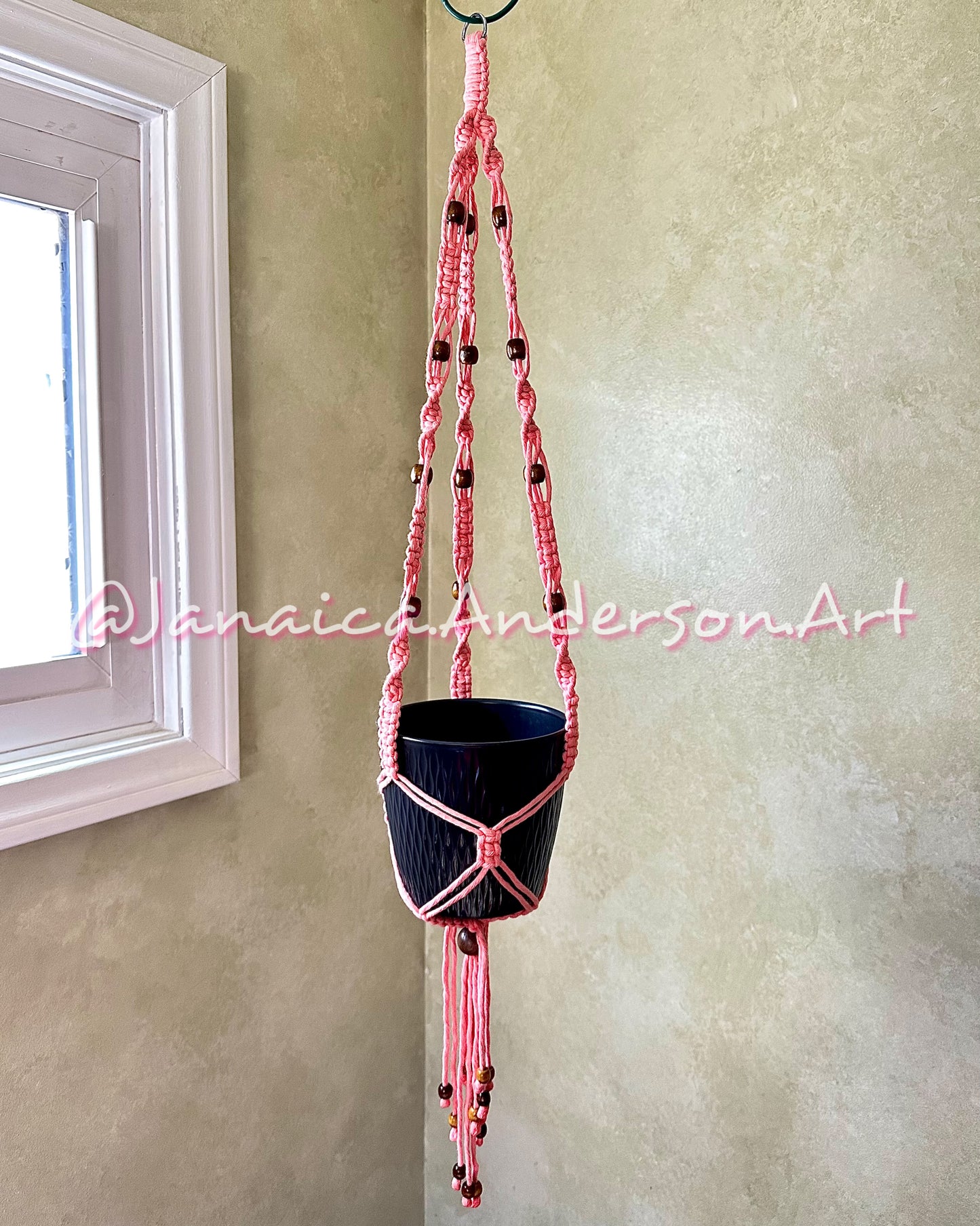 Macramé Plant Hanger LONG-Sm.14