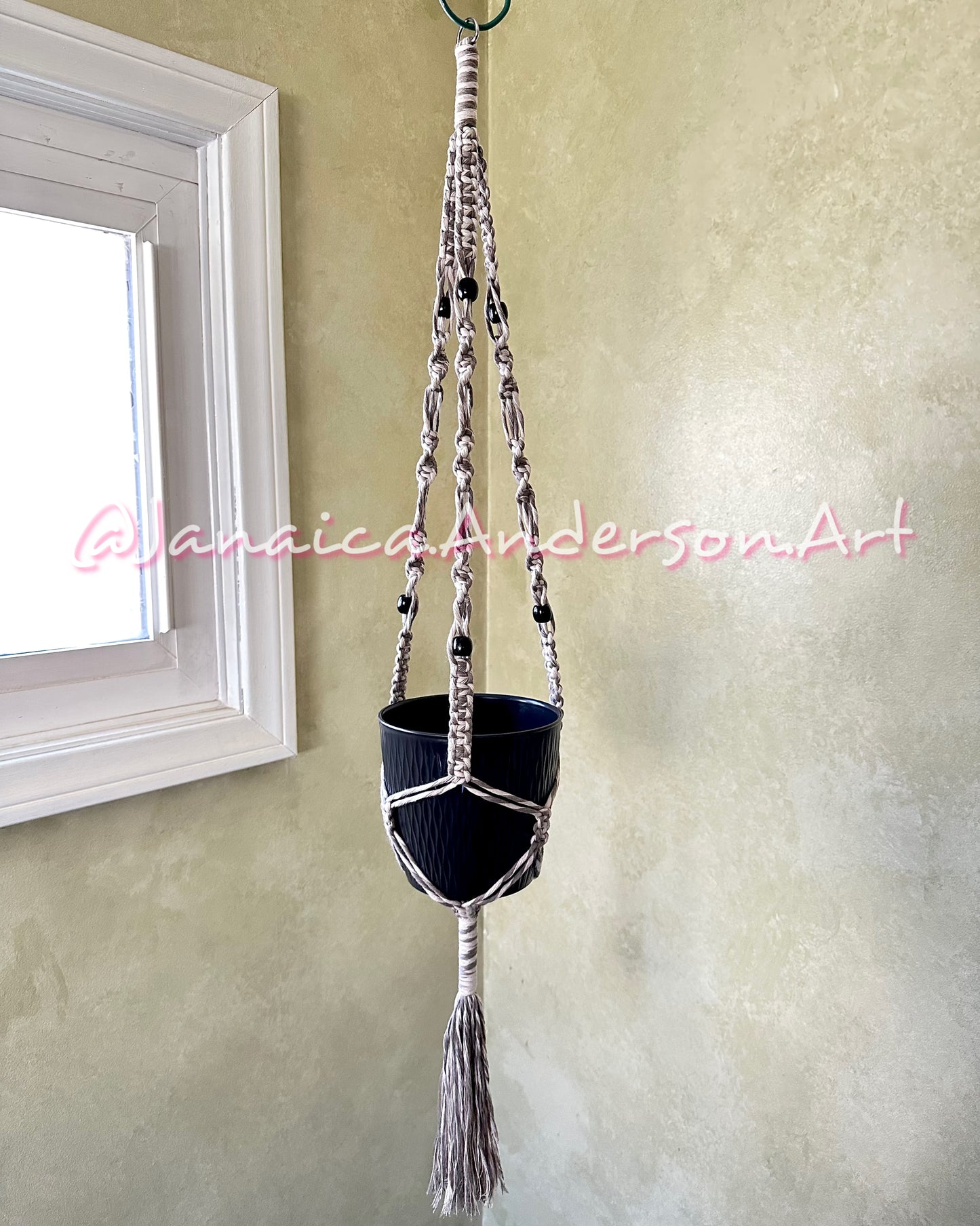 Macramé Plant Hanger LONG-Sm.18