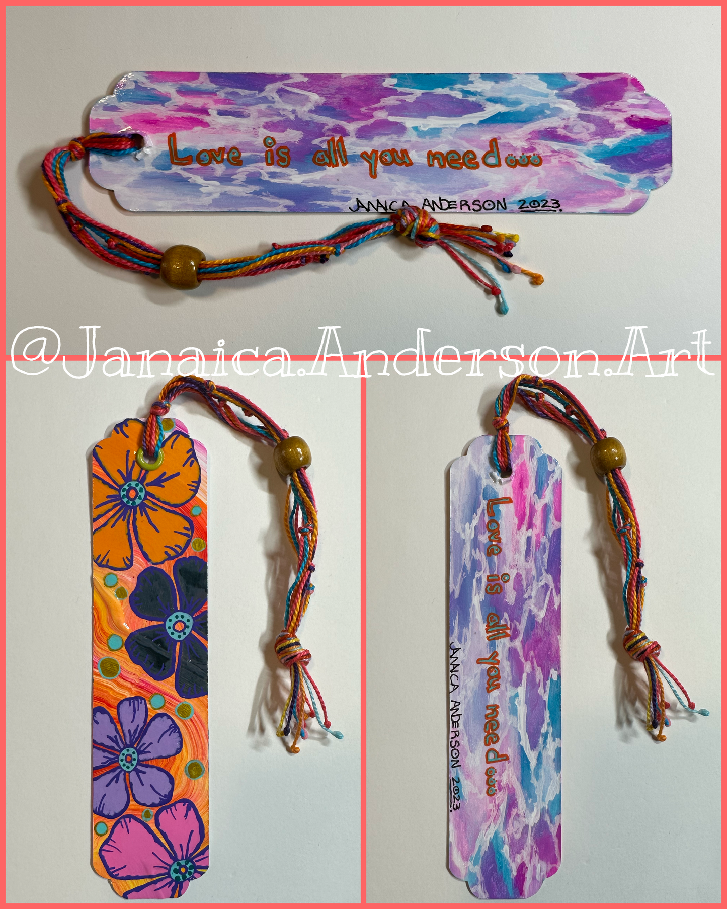 Abstract 2-Sided Bookmark No.43