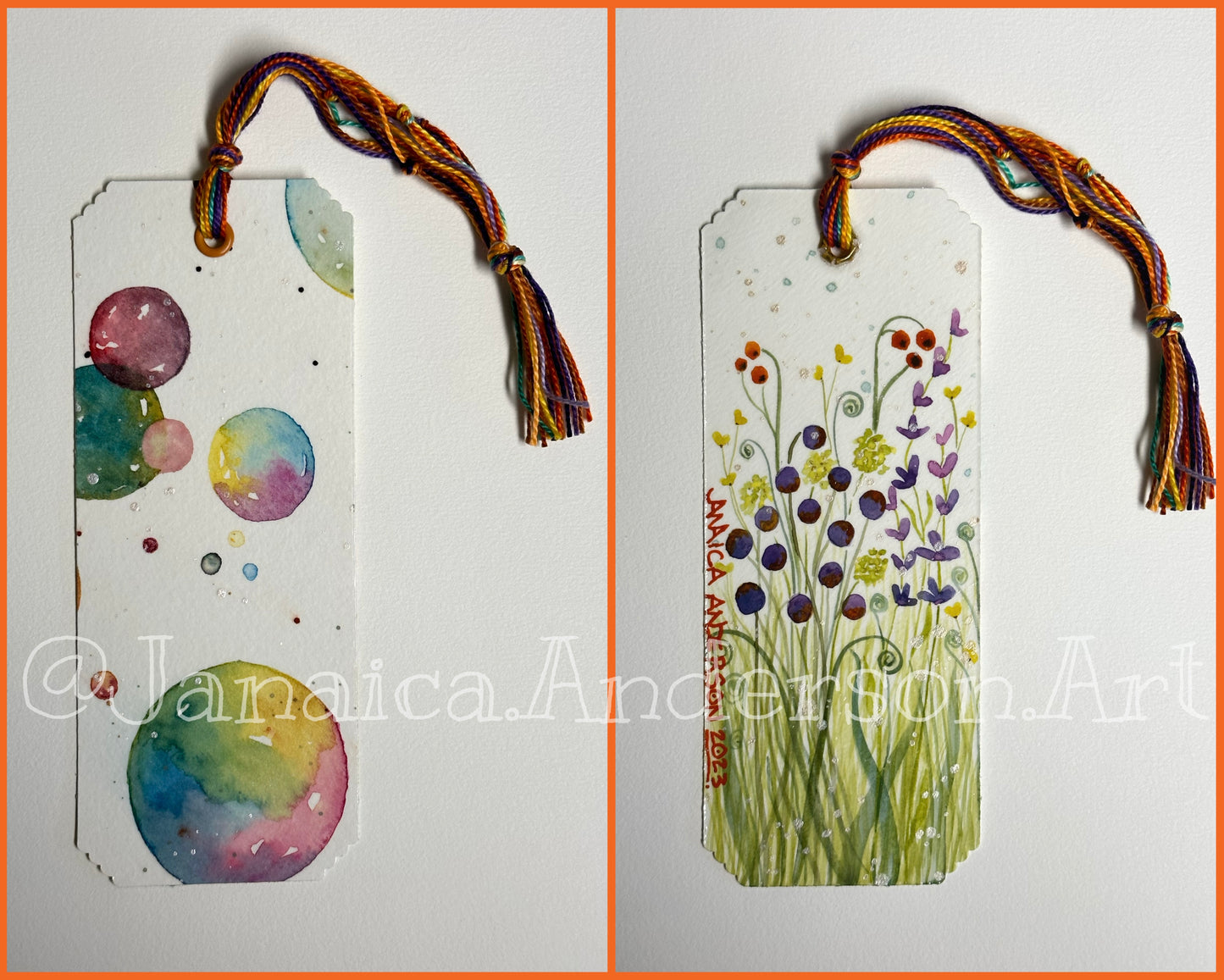 Abstract 2-Sided Bookmark No.37