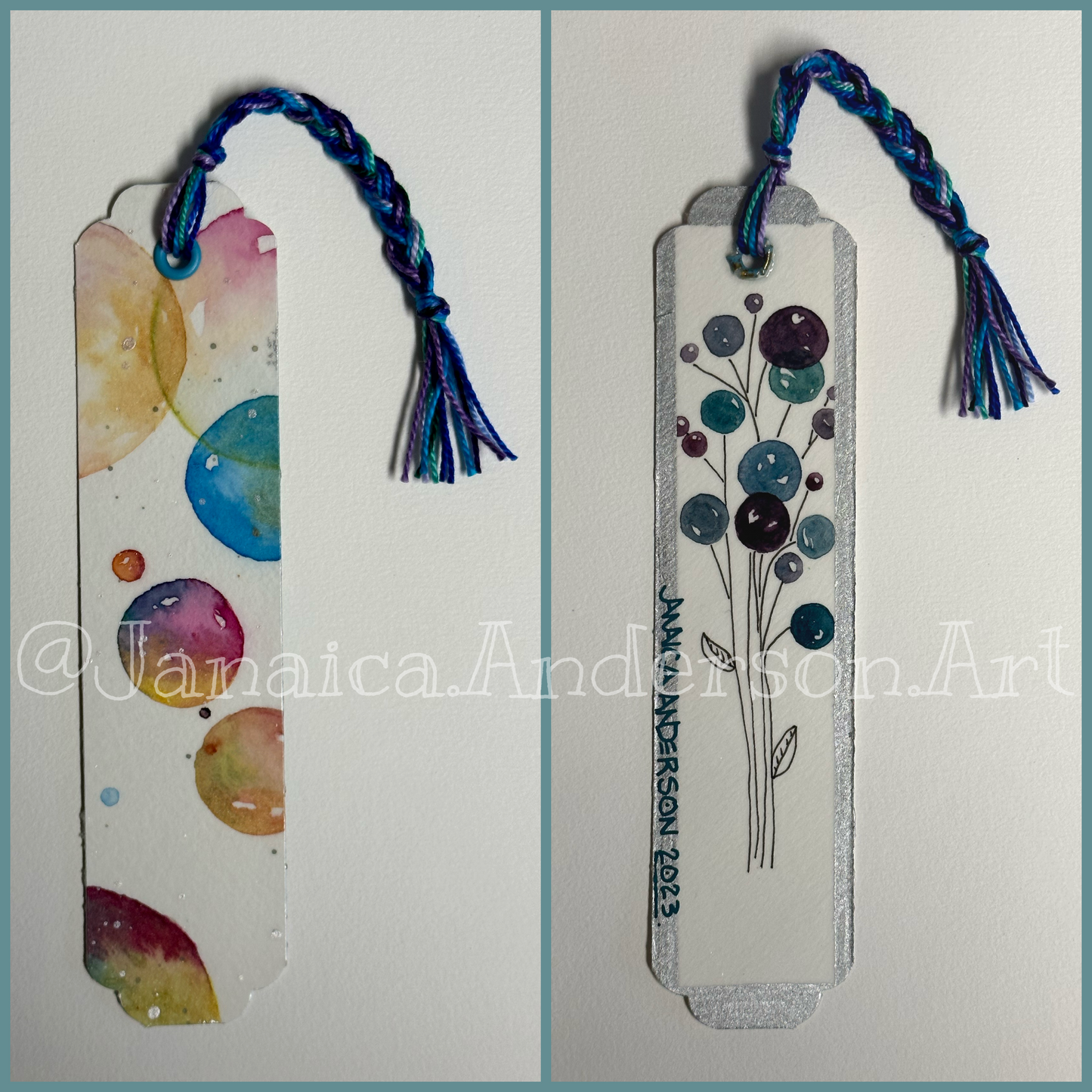 Abstract 2-Sided Bookmark No.40