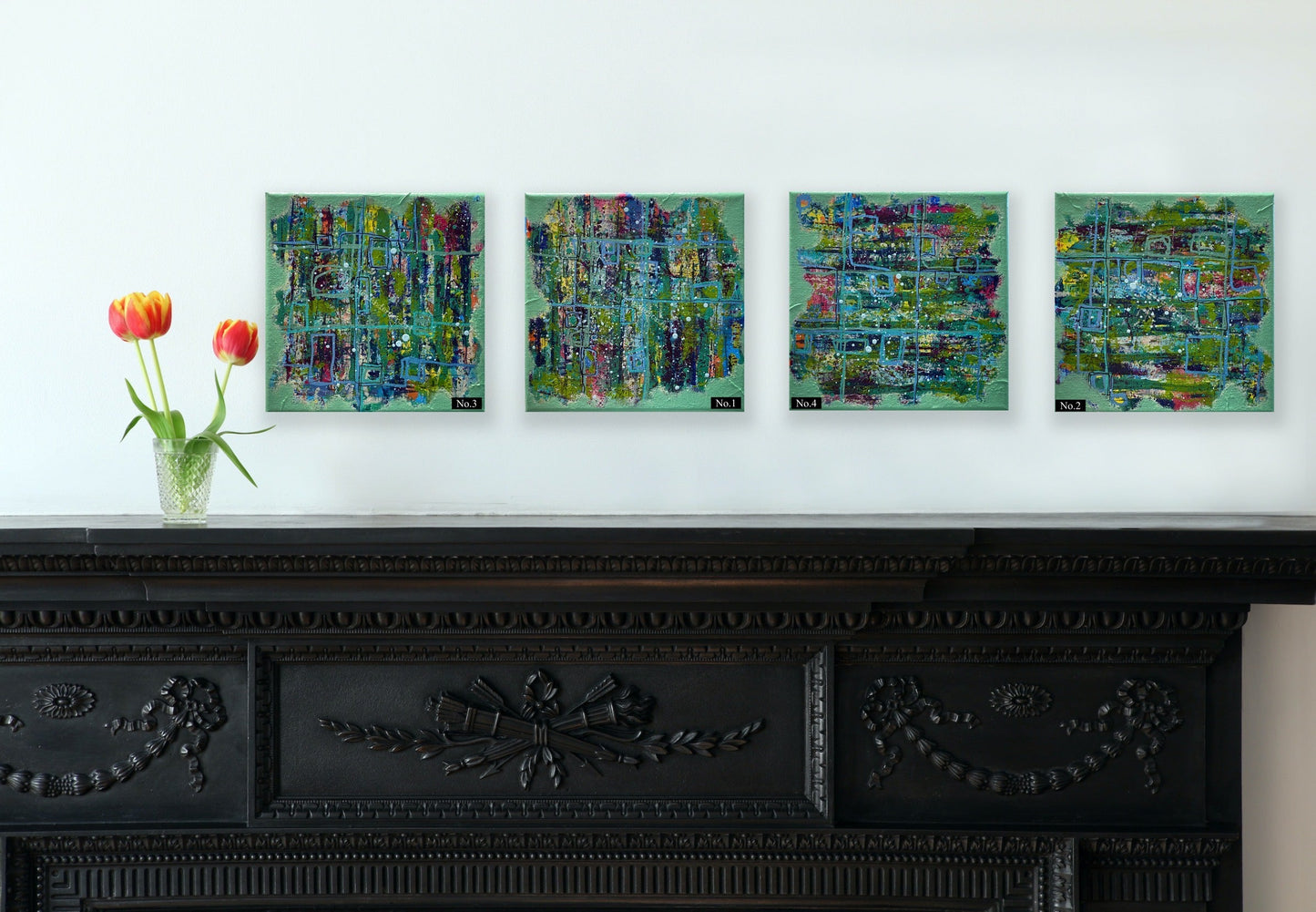 Window Shopping - Quadriptych