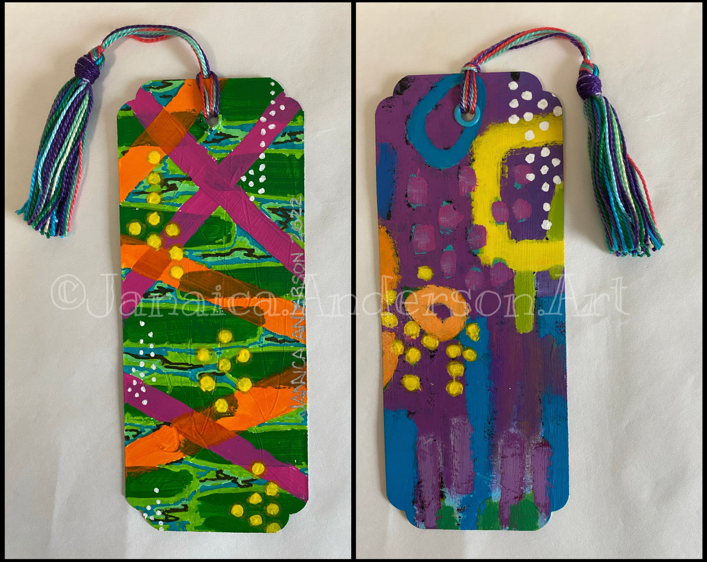 Abstract 2-Sided Bookmark No.6