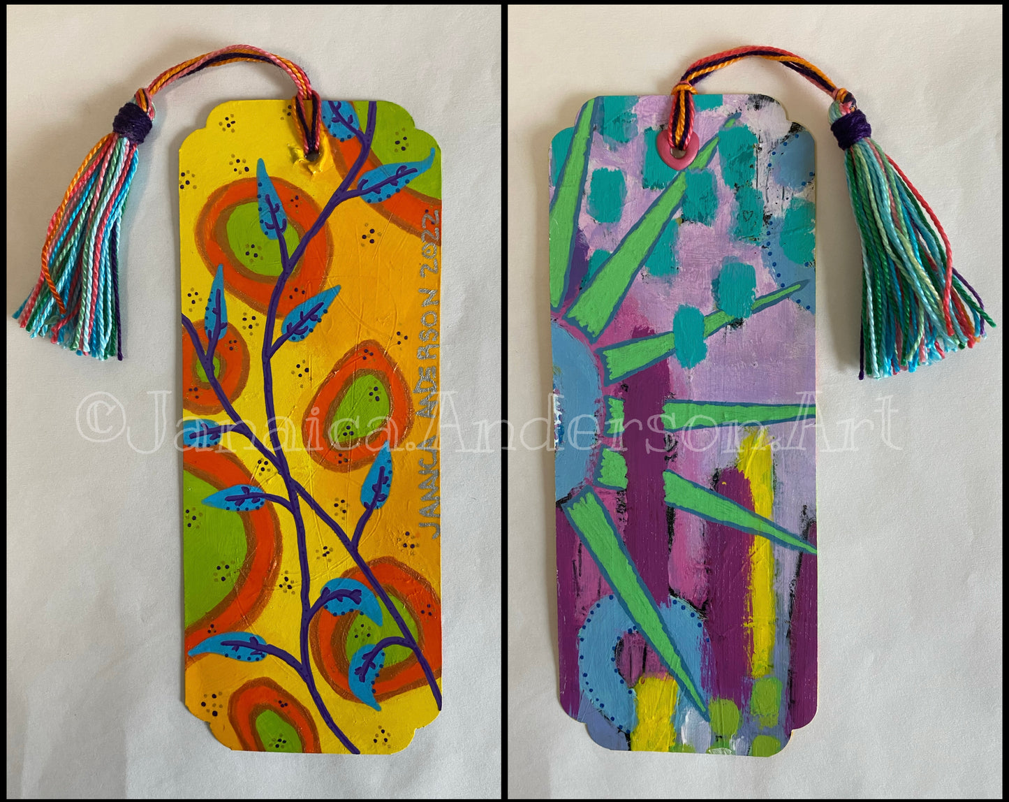 Abstract 2-Sided Bookmark No.2