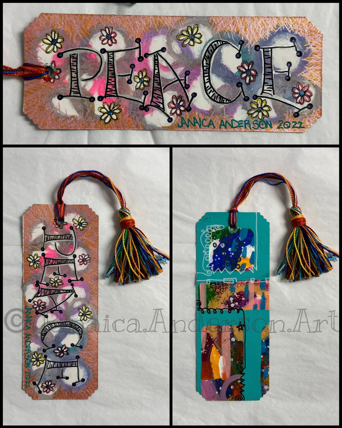 Abstract 2-Sided Bookmark No.28