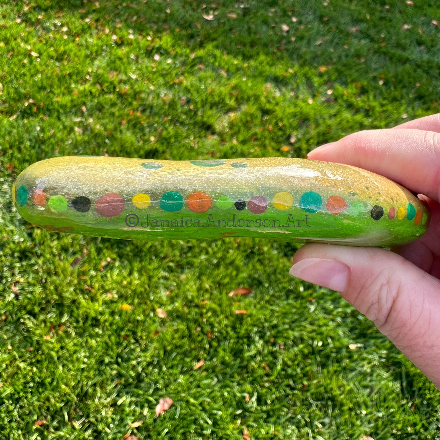 Autumn Splendor - Hand Painted Stone