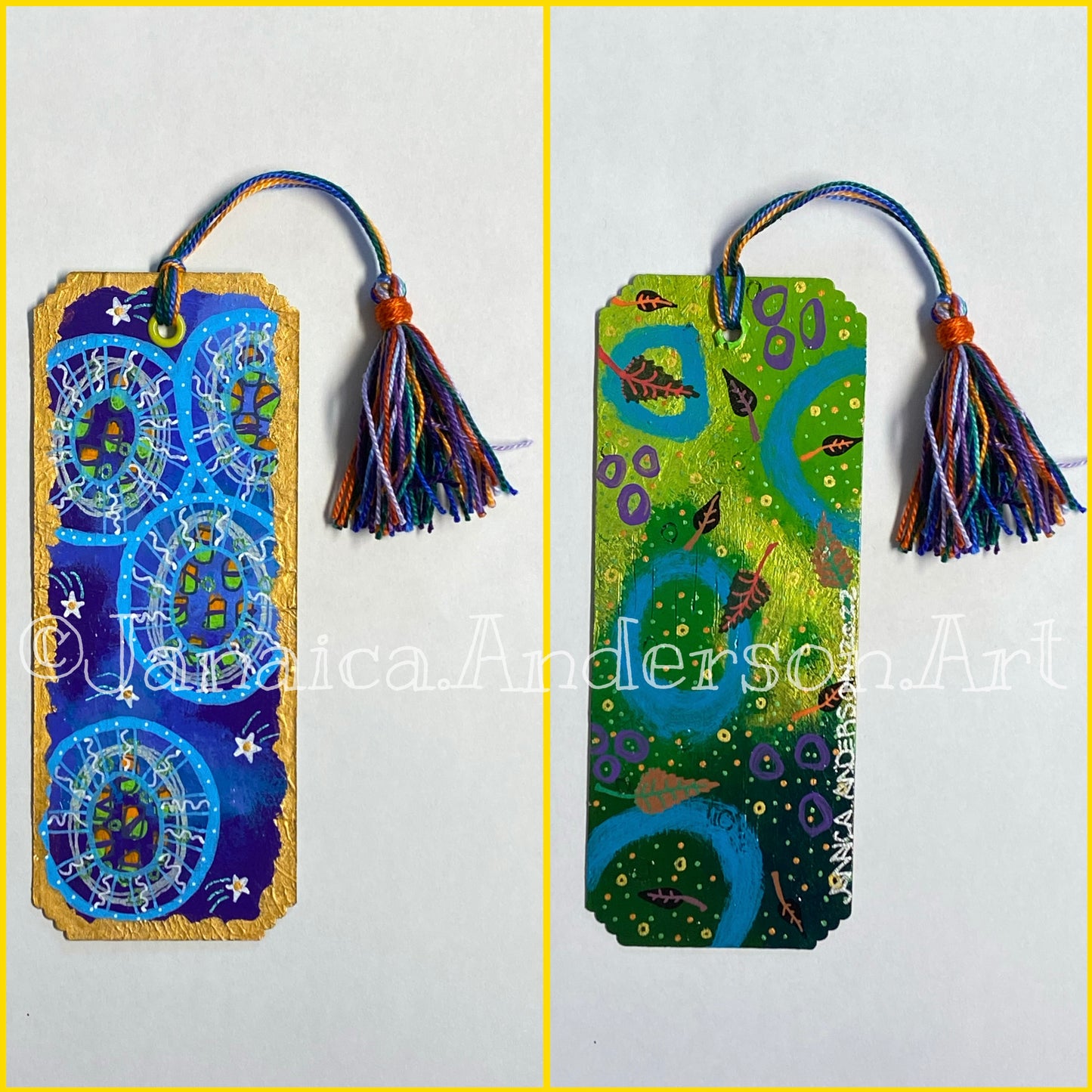 Abstract 2-Sided Bookmark No.16
