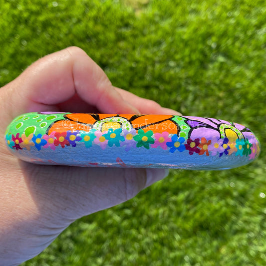 Cherish Time With Yourself - Hand Painted Stone