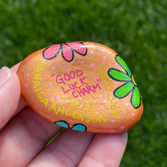 Good Luck Charm - Hand Painted Stone