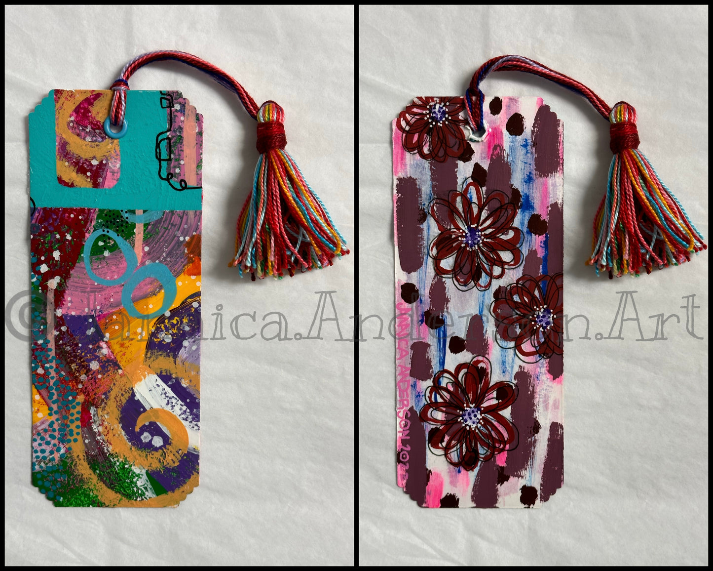 Abstract 2-Sided Bookmark No.29