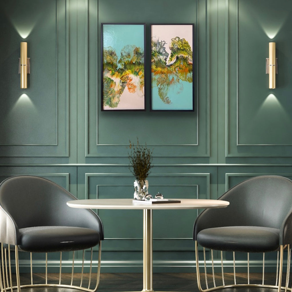 Autumn In Michigan - Diptych (w/Custom Metal Frames)