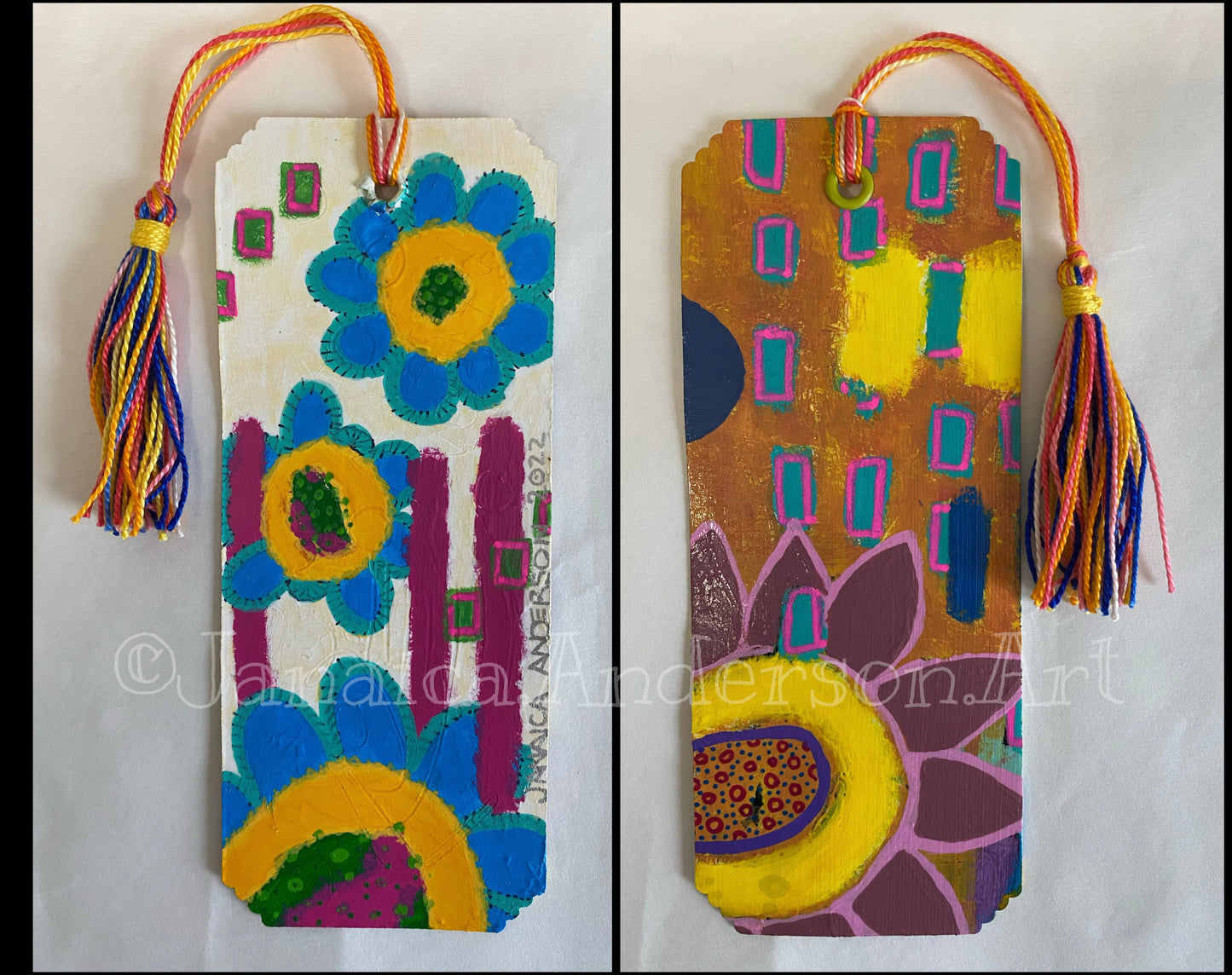 Abstract 2-Sided Bookmark No.14