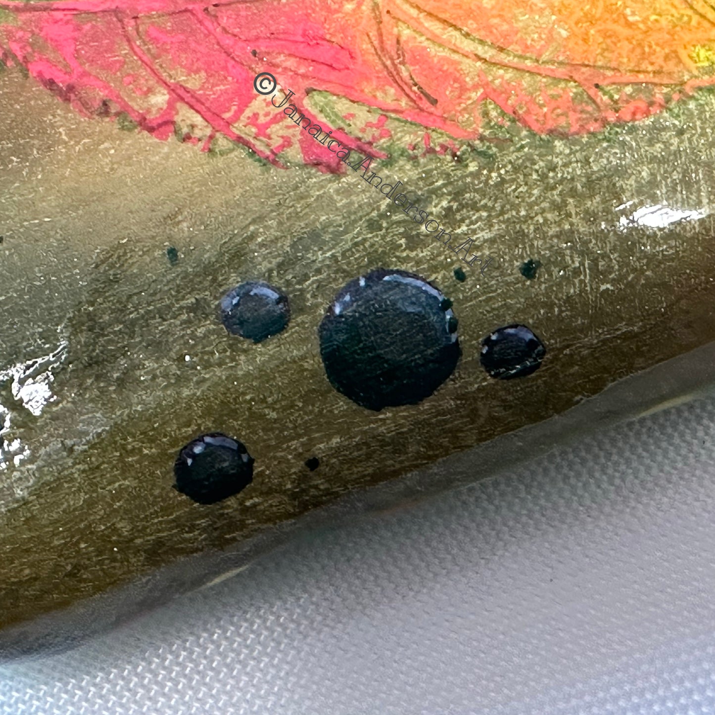 Autumn Splendor - Hand Painted Stone