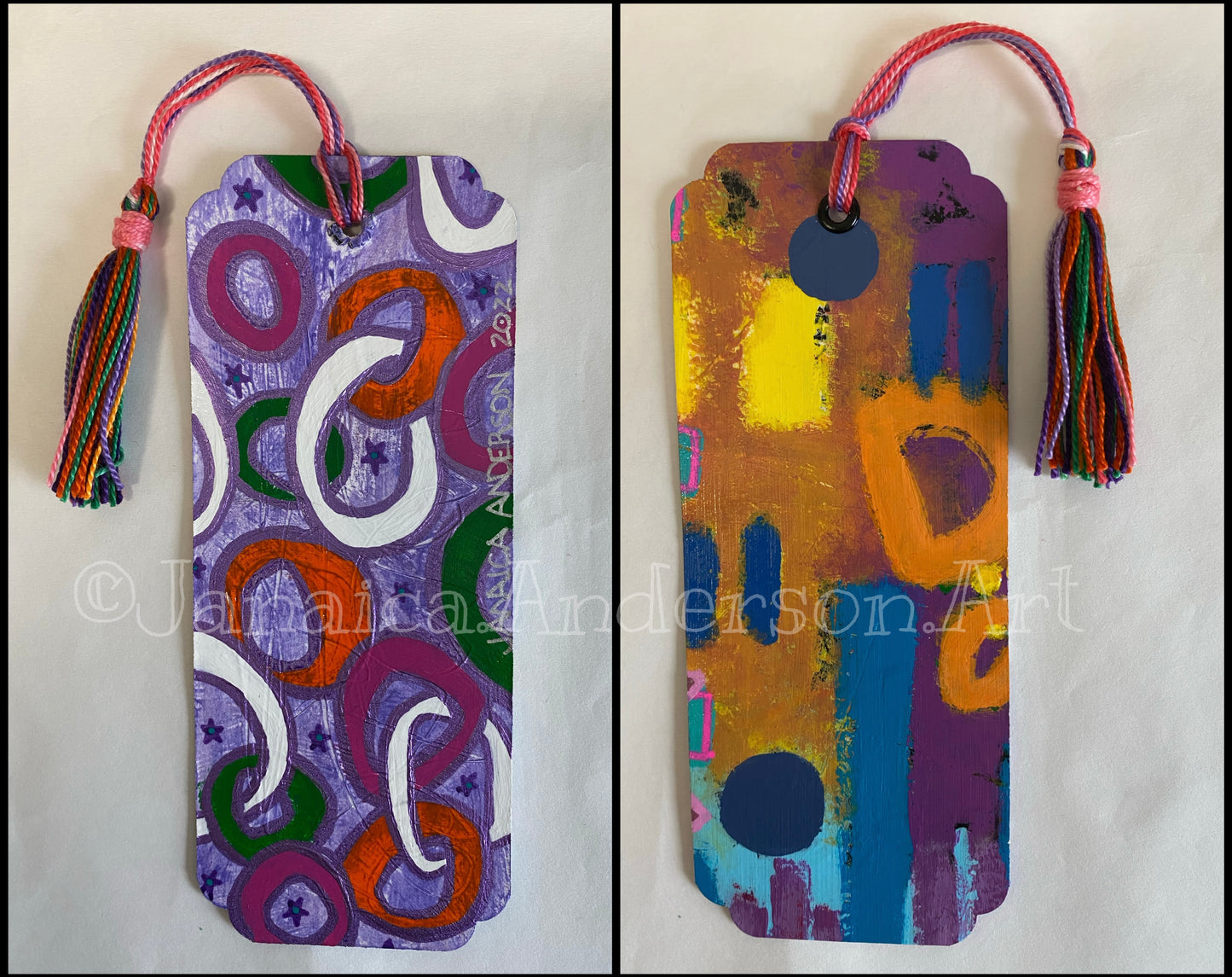 Abstract 2-Sided Bookmark No.12
