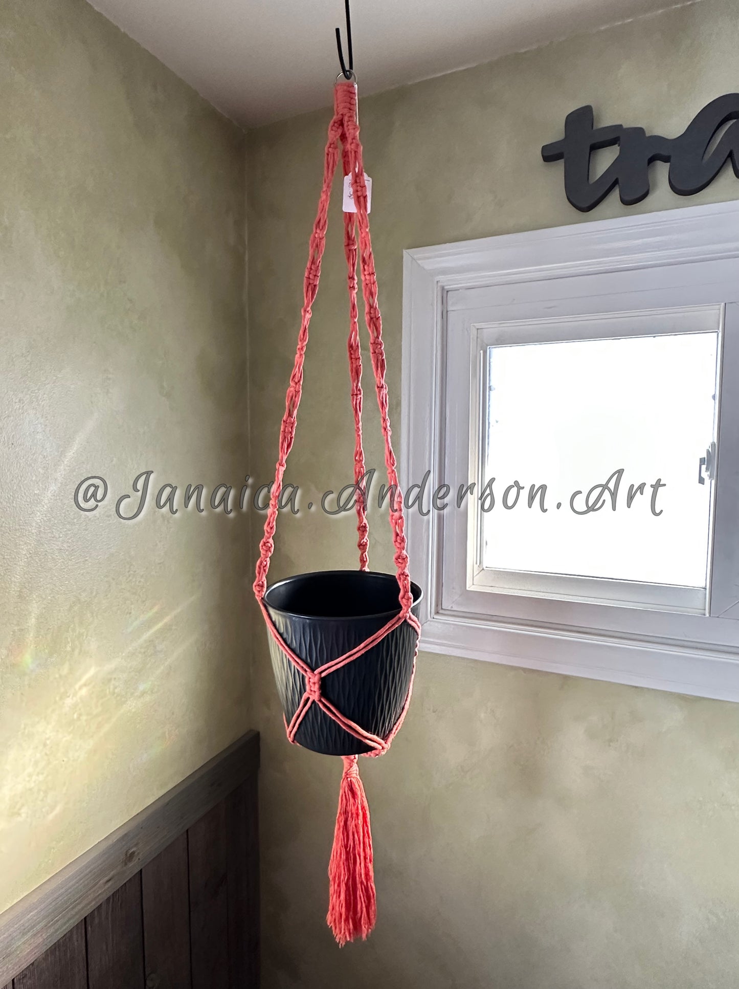 Macramé Plant Hanger Lg.30