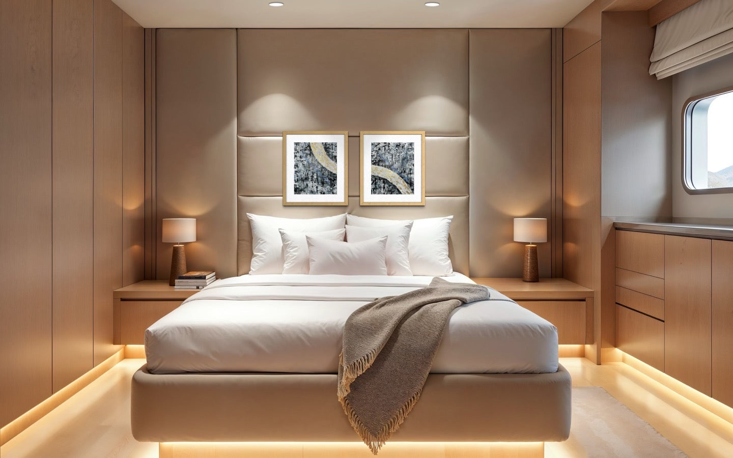 Midnight Stroll-Diptych