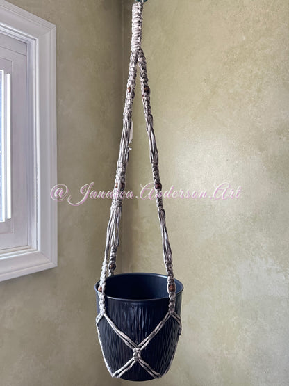 Macramé Plant Hanger Lg.11 (Tassel-Free)