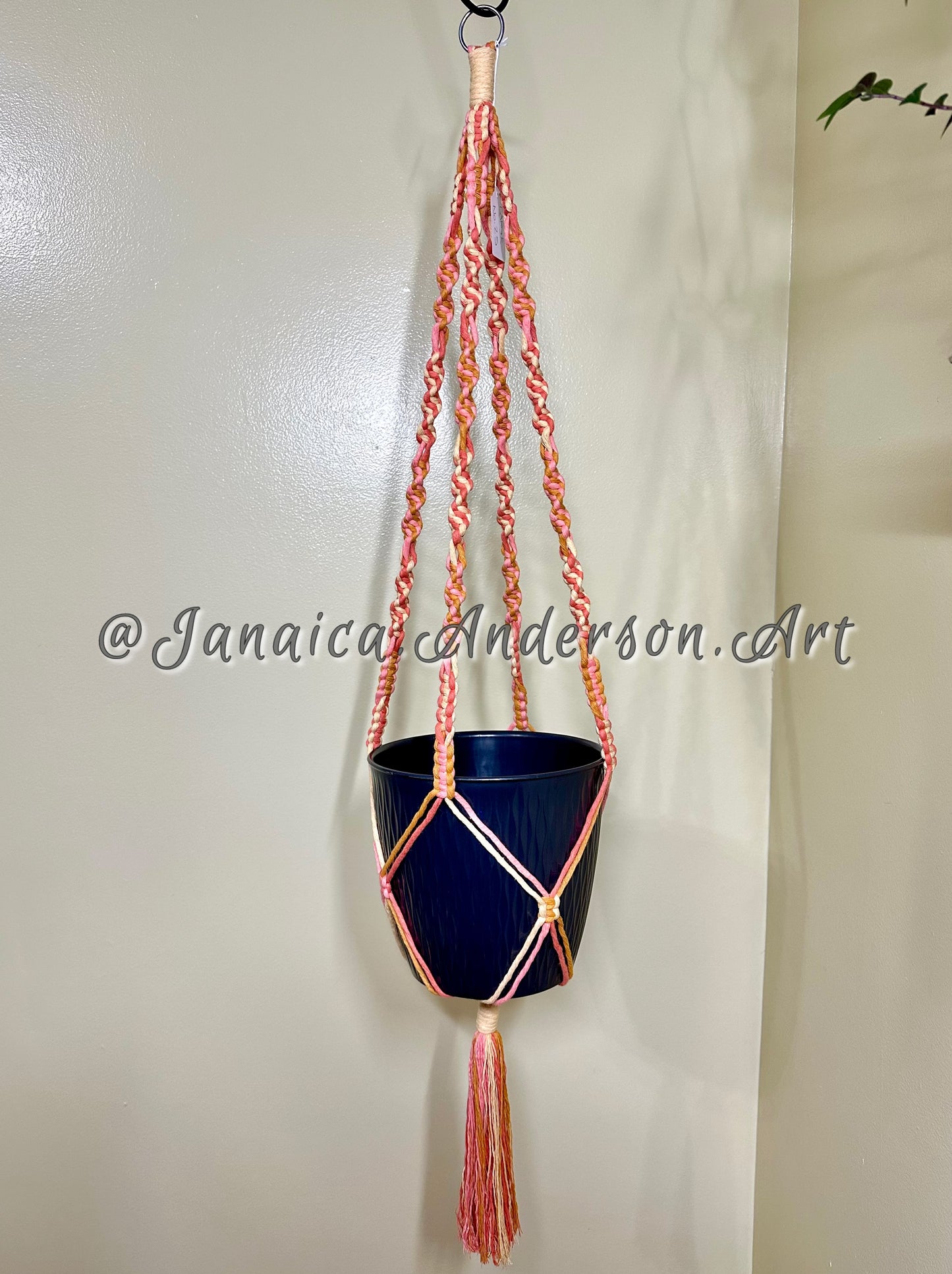 Macramé Plant Hanger Lg.26