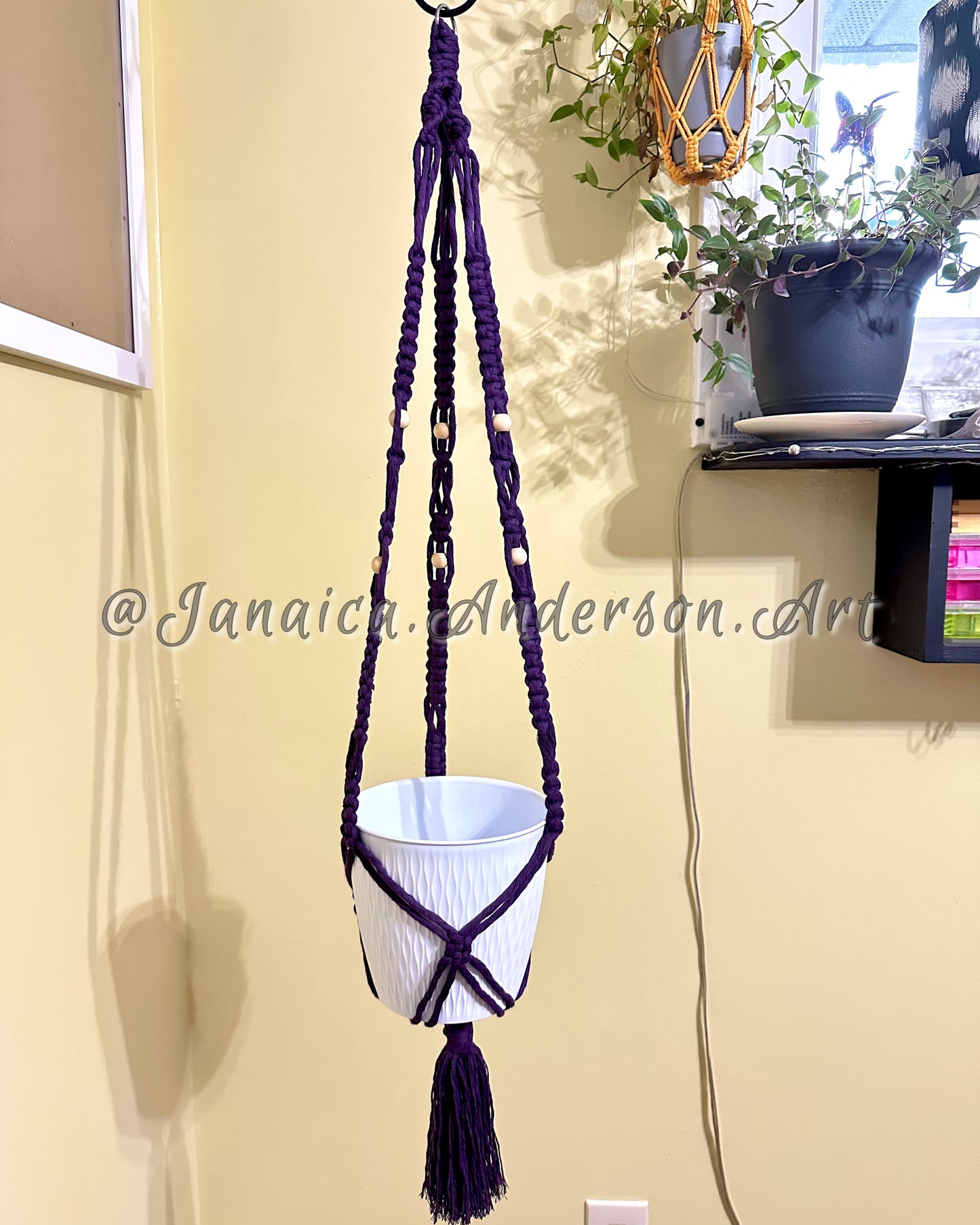 Macramé Plant Hanger LONG-Sm.63