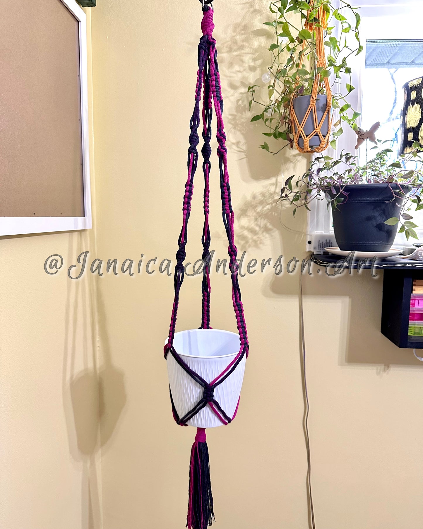 Macramé Plant Hanger LONG-Sm.64
