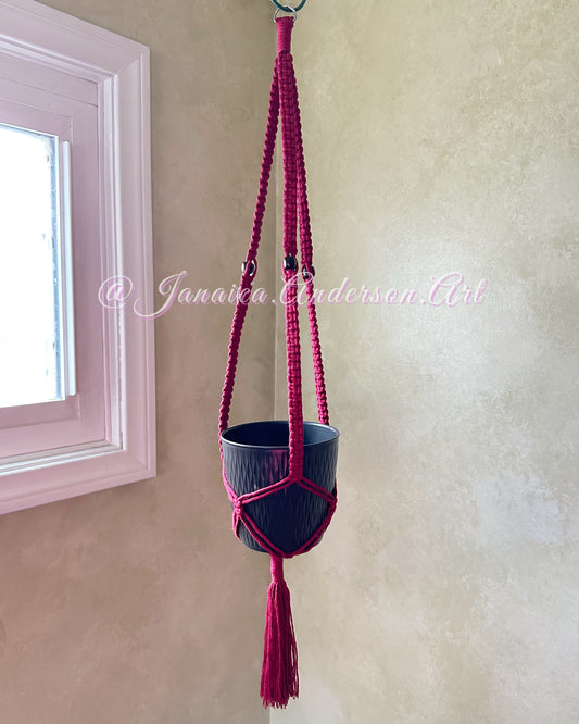 Macramé Plant Hanger LONG-Sm.35