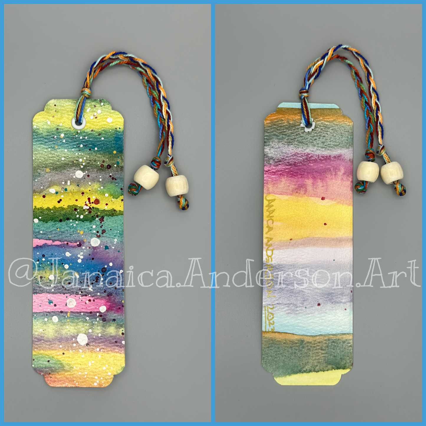 Abstract 2-Sided Bookmark No.52