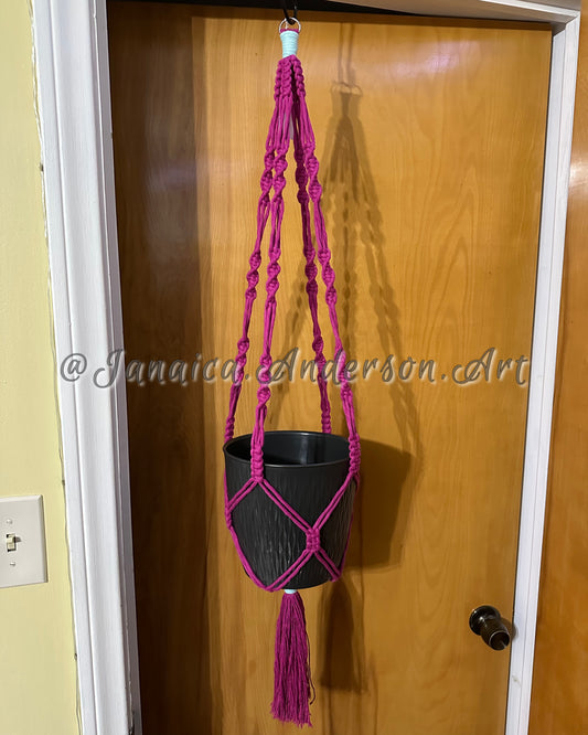 Macramé Plant Hanger Lg.27