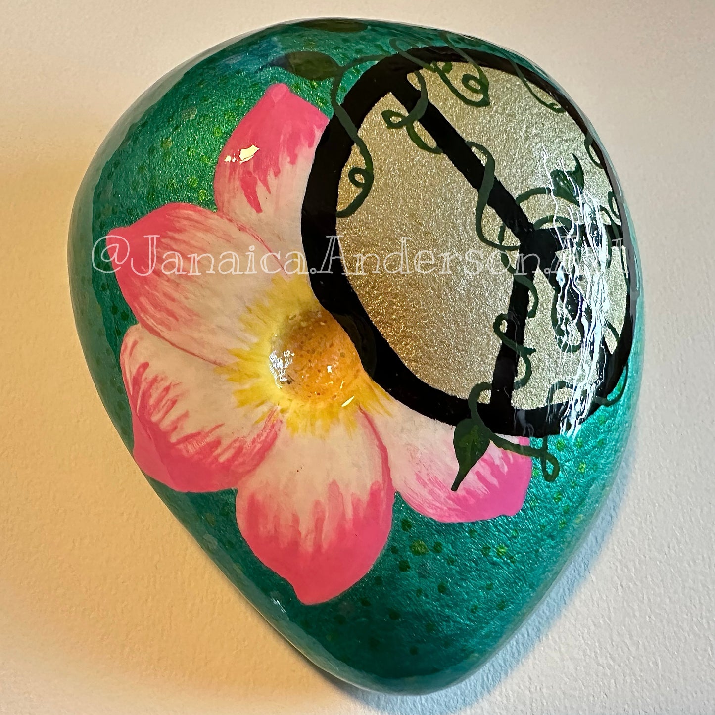 Peace, Love & Serenity - Hand Painted Stone