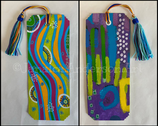 Abstract 2-Sided Bookmark No.7