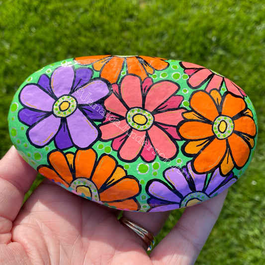 Cherish Time With Yourself - Hand Painted Stone