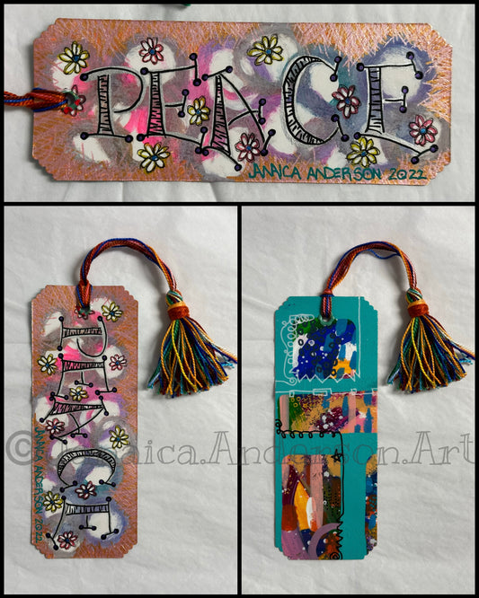 Abstract 2-Sided Bookmark No.28