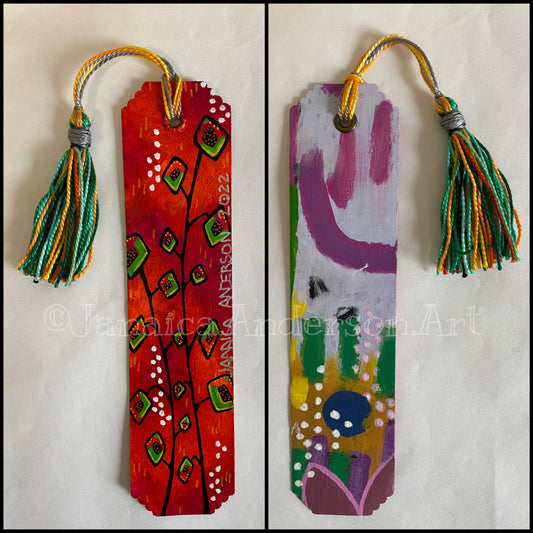 Abstract 2-Sided Bookmark No.3