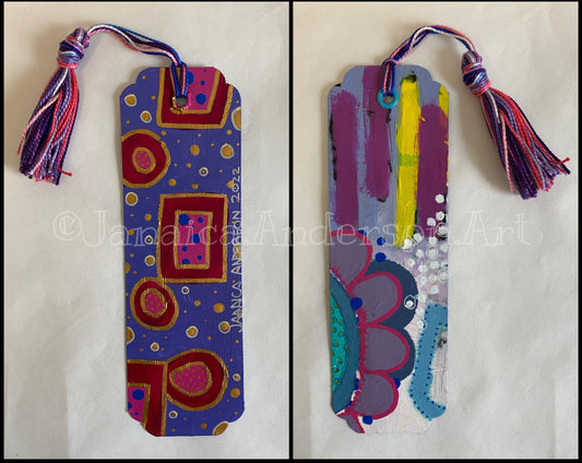 Abstract 2-Sided Bookmark No.1